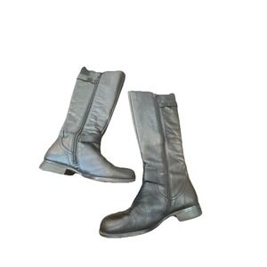 Naturalizer‎ Riding Boots Jenelle Black Leather Biker Women's Buckle Size 8